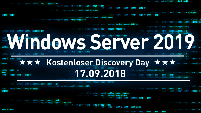 Kostenloser Discovery Day - Windows Server 2019